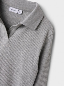 NAME IT Polo Bluse Dusa Grey Melange